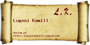 Lugosi Kamill névjegykártya